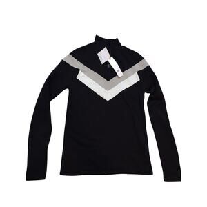 We Norwegians Men's Voss Quarter Zip Merino Wool Sweater Base Layer Large NWT